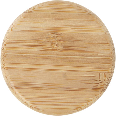 Logo trade reklaamkingi pilt: Lume 500 ml matt klaaspudel bambusest korgiga