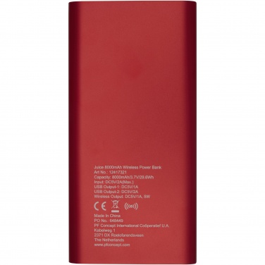 Logotrade mainoslahjat kuva: Juice 8000 mAh:n langaton varavirtalähde