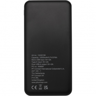 Logo trade liikelahjat tuotekuva: Loop 10 000 mAh:n varavirtalähde kierrätetystä muovista 