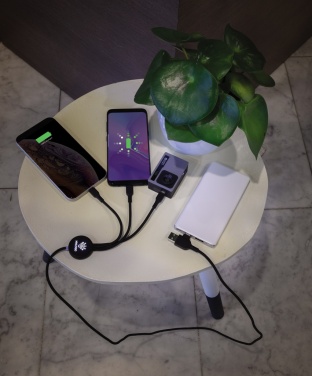 Logo trade liikelahjat mainoslahjat kuva: 6-in-1 kaapeli valollisella logolla