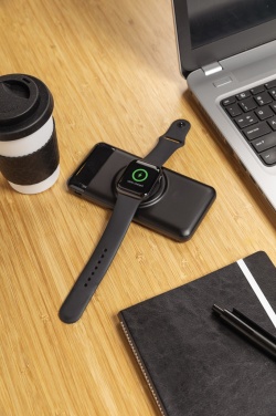 Logotrade mainostuote tuotekuva: 10000mAh langaton varavirtalähde kellolaturilla