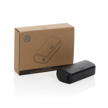 Logotrade liikelahjat mainoslahjat tuotekuva: FlashCharge 5000mAh pikalatausvirtapankki RCS muovista