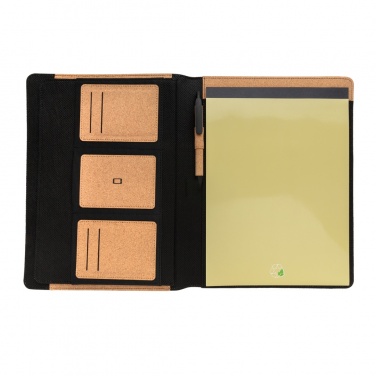 Logo trade mainostuote kuva: Deluxe korkki portfolio A4 kynällä