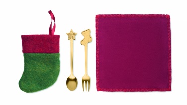 Logo trade mainoslahja kuva: Jälkiruokailusetti jouluun