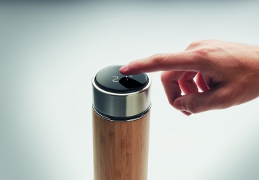Logotrade mainoslahja ja liikelahja kuva: Bambu termospullo 480 ml PANAY