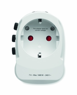 Logo trade liikelahja mainoslahja tuotekuva: Matka-adapteri