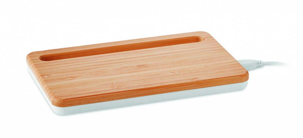 Logotrade mainostuote tuotekuva: Bambu langaton laturi 5W KERALA