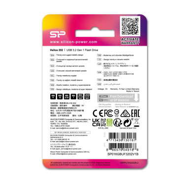 Logo trade mainoslahjat ja liikelahjat kuva: Pendrive Silicon Power HELIOS 202, 3.2 Gen 1, 32 Gt