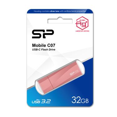Logo trade mainoslahja ja liikelahja tuotekuva: PENDRIVE SILICON POWER MOBILE - C07 3.2 32GB