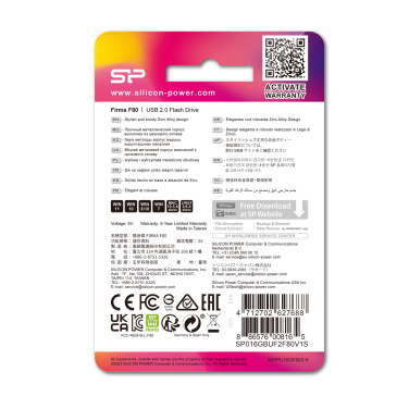 Logo trade liikelahjat mainoslahjat kuva: Pendrive Silicon power F80 2.0