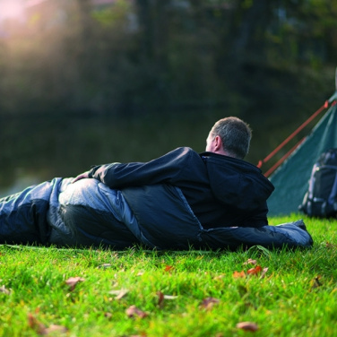 Logotrade liikelahja mainoslahja kuva: Makuupussi KINABALU Schwarzwolf