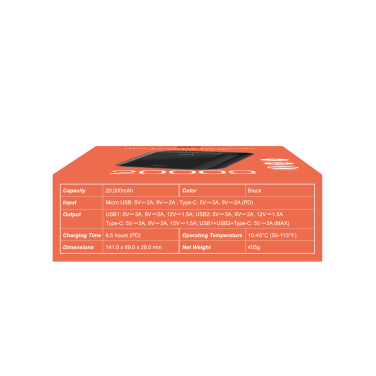 Logo trade mainoslahjat tuotekuva: Virtapankki Silicon Power QS28 20000 mAh