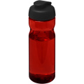 H2O Active® Eco Base 650 ml -urheilujuomapullo läppäkannella, Punainen / Musta