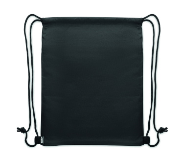 Logotrade reklaminės dovanos nuotrauka: Raišteliu užtraukiamas krepšys iš 600D RPET audinio