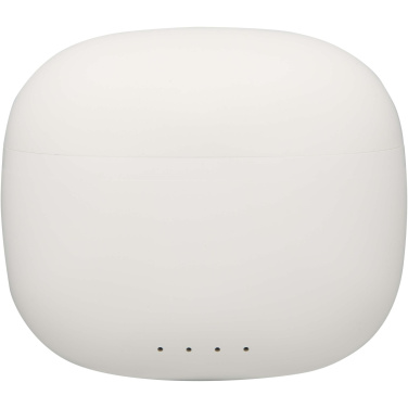 Logotrade dovana nuotrauka: „Alterf“ perdirbto plastiko „True Wireless Bluetooth®“ ausinės su silikoniniais ausų antgaliais