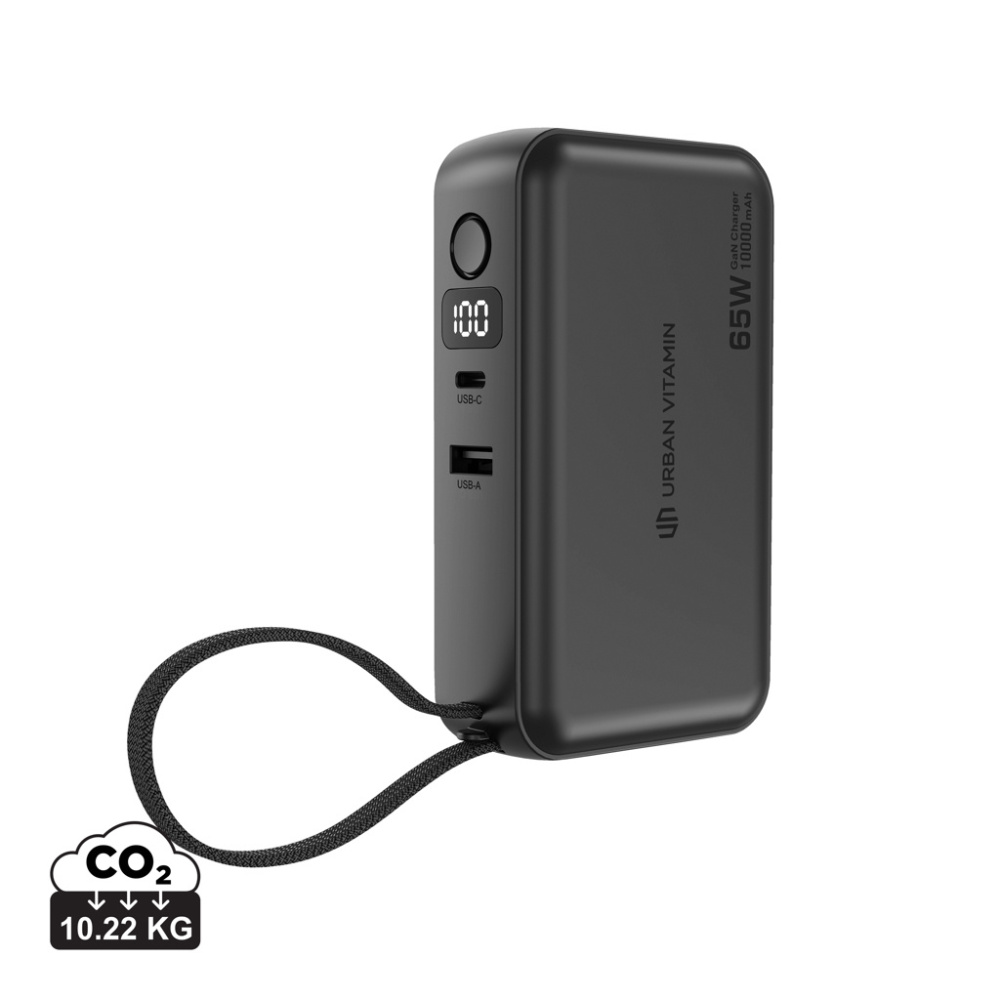 Logotrade logo dāvanas foto: Urban Vitamin Eureka hibrīds GANcharger 10000mah powerbank65W