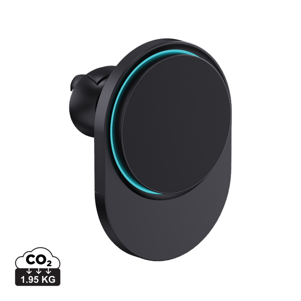 Logotrade biznesa dāvanas foto: PowerCruze RCS plastmasas 15W magnētiskais automašīnas turētājs ar uzlādi