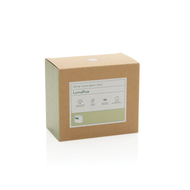 Logotrade Ideja dāvanas foto: LumaRise RCS pārstrādātas plastmasas modinātājpulkstenis ar baltu troksni