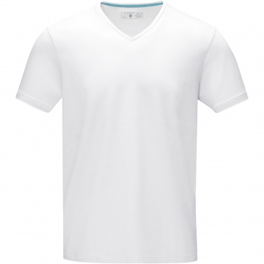 Лого трейд pекламные подарки фото: Kawartha short sleeve men's organic V-neck t-shirt