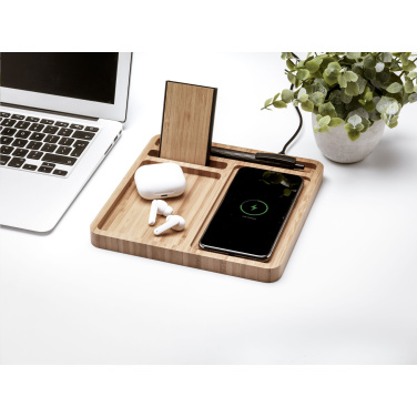 Лого трейд pекламные cувениры фото: Зарядное устройство Bamboo Organizer