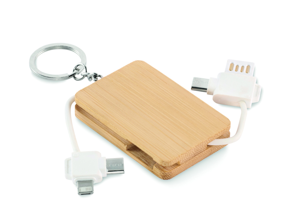 Лого трейд бизнес-подарки фото: Key ring charging cable