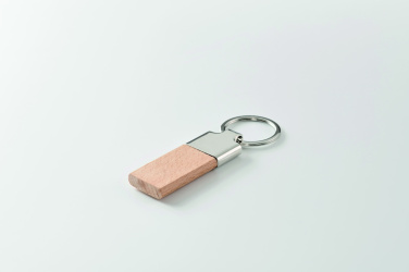 Лого трейд pекламные подарки фото: Key ring with rubber wood