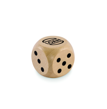 Логотрейд pекламные продукты картинка: Schima wooden dice 3cm dia