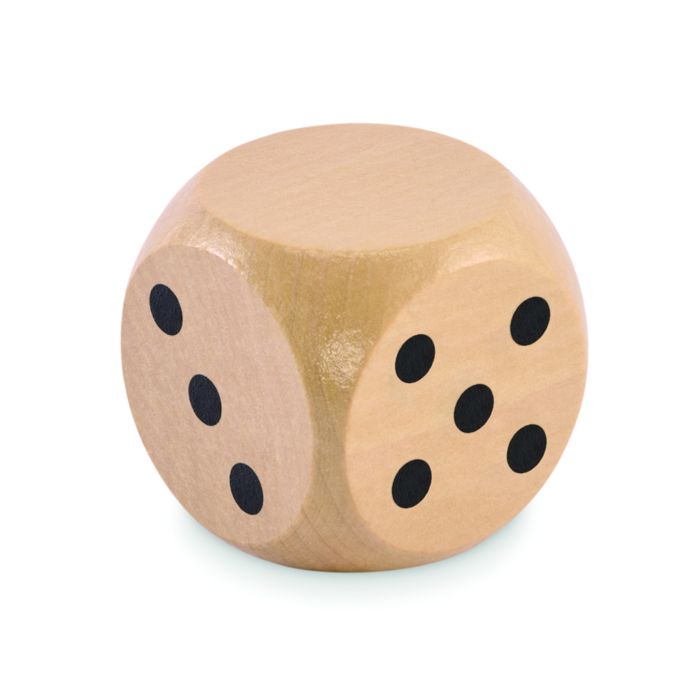 Логотрейд бизнес-подарки картинка: Schima wooden dice 5cm dia