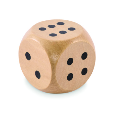 Логотрейд бизнес-подарки картинка: Schima wooden dice 5cm dia