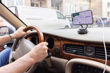 Лого трейд pекламные подарки фото: Универсальный держатель для телефона Terra 360 RCS из переработанного пластика