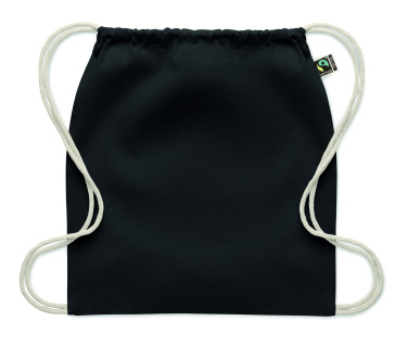 Логотрейд pекламные продукты картинка: Drawstring bag Fairtrade 180gr
