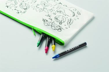 Лого трейд бизнес-подарки фото: Pencil case with 4 crayons