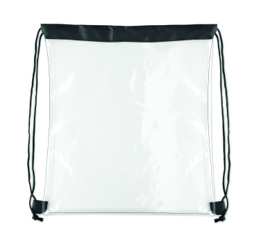 Логотрейд бизнес-подарки картинка: Transparent drawstring bag
