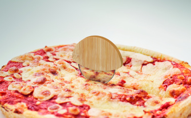 Логотрейд бизнес-подарки картинка: Round bamboo pizza cutter