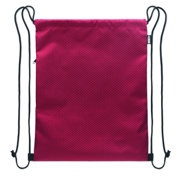 Лого трейд pекламные подарки фото: Drawstring bag in 420D RPET