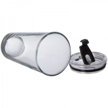 Logotrade profilreklam bild: Glasmugg med lock WATTENSCHEID 400 ml