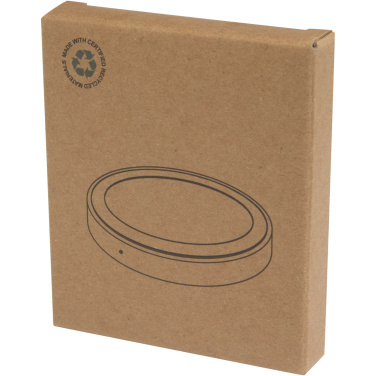 Logotrade presentreklam bild: Freal 15 W trådlös laddningsplatta av återvunnen plast