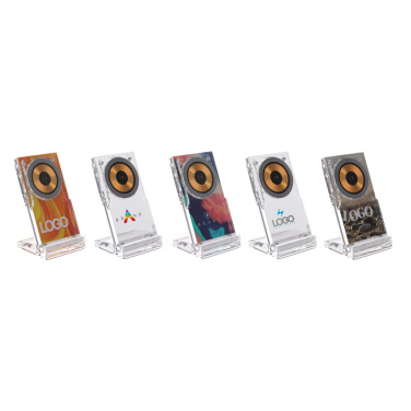 Logotrade presentreklam bild: Magcharge 15W magnetiskt trådlöst laddningsstativ