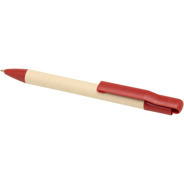 Logotrade presentreklam bild: Liliana kulspetspenna av sockerrörspapper (blått bläck)