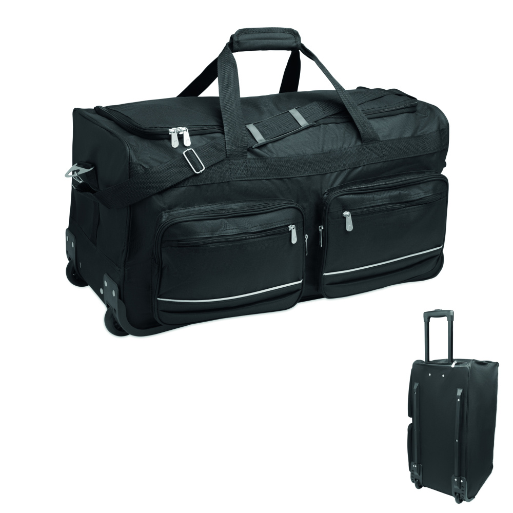 Logotrade presentreklam bild: Duffelbag Trolley 600D RPET