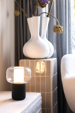 Logotrade kampanjprodukter bild: Lux 10 W högtalarlampa i återvunnen plast